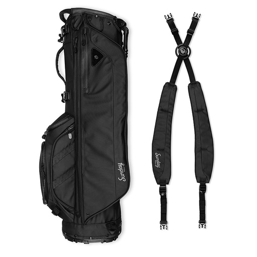 [BAG410-SR-BLK] Sunday Golf Ryder Storm Ryder 14 Club 5-Way Stand Bag