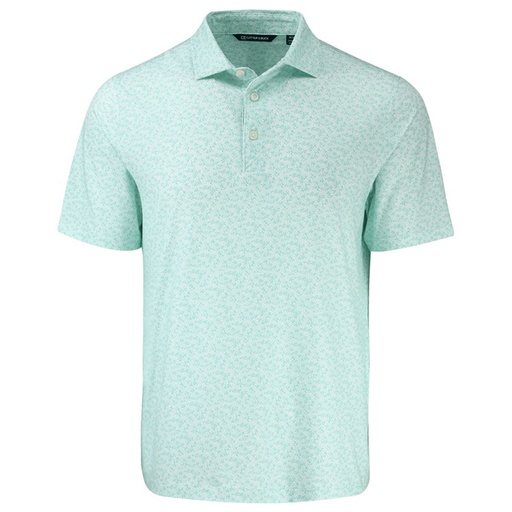 [MCK01391] Cutter and Buck Pike Eco Shadow Check Print Recycled Polo