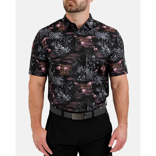 [MFGRVPOBLK] Waggle Flamingrove Polo