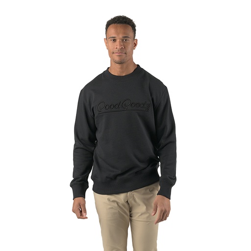 [GG689] Good Good Blackout Fleece Crewneck